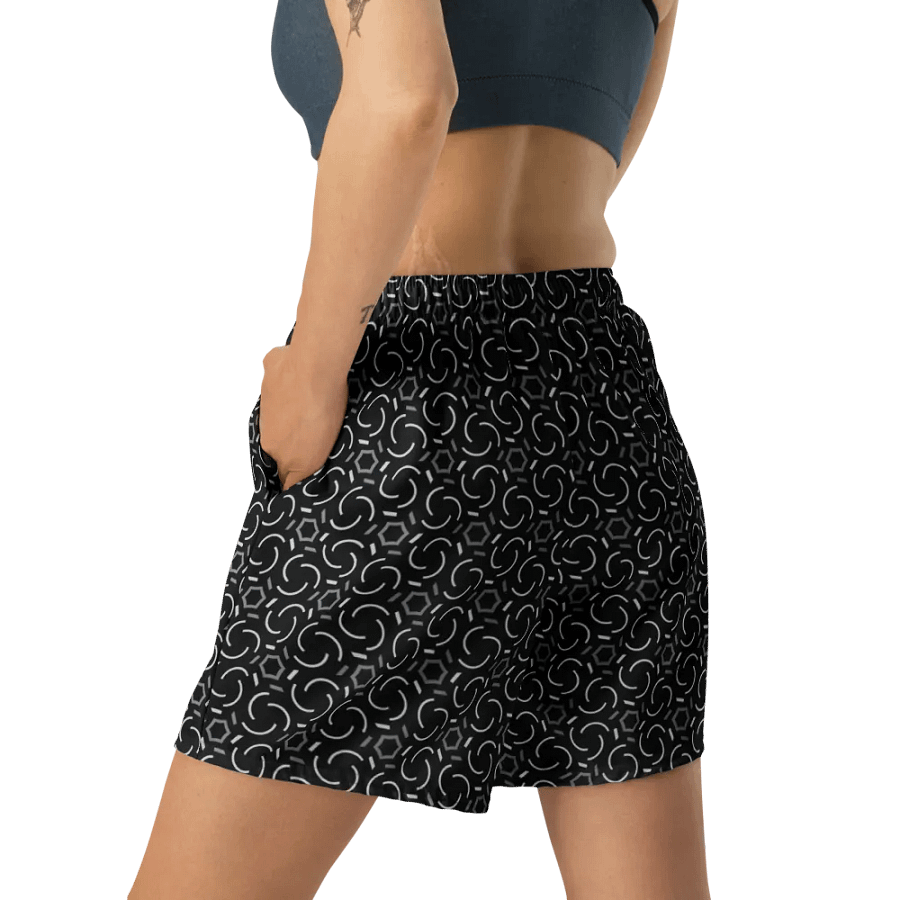 Smoke & Shadow Geometric All Over Print Unisex Athletic Long Shorts product image (3)