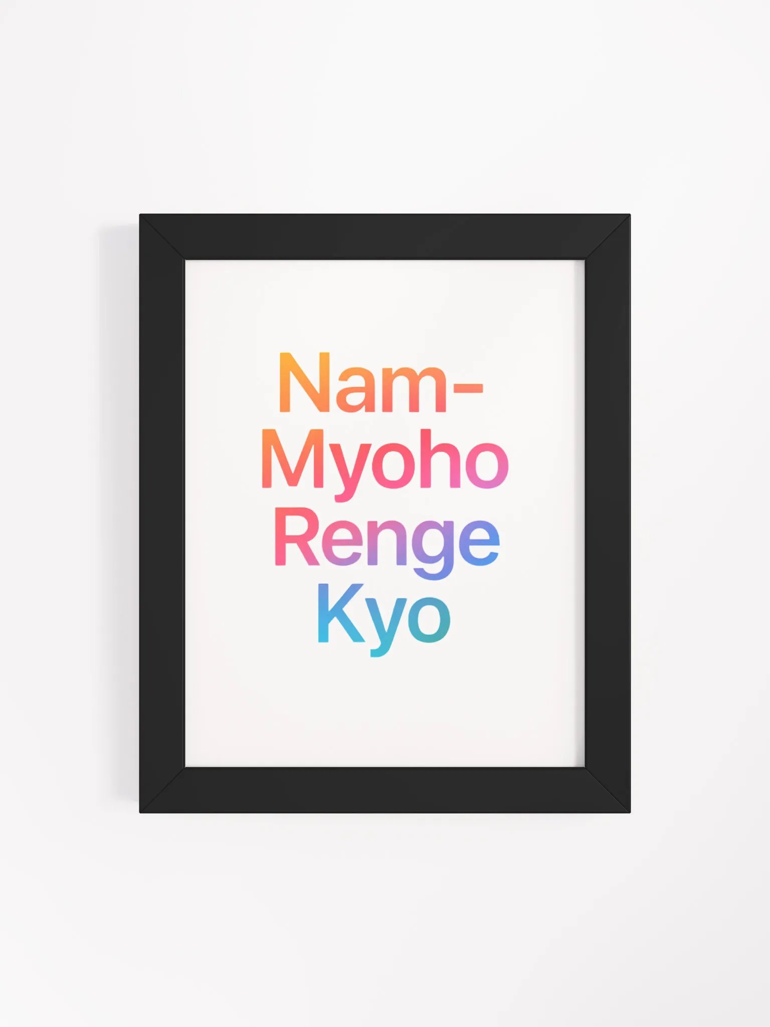 Nam-Myoho-Renge-Kyo Framed Wall Art product image (4)