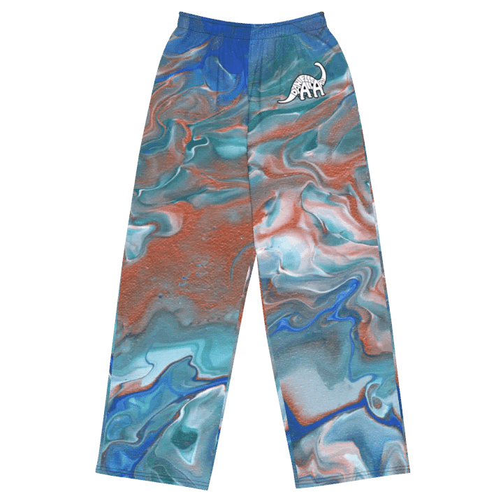 Metallic Orange Fluid Acrylic Pants product image (1)