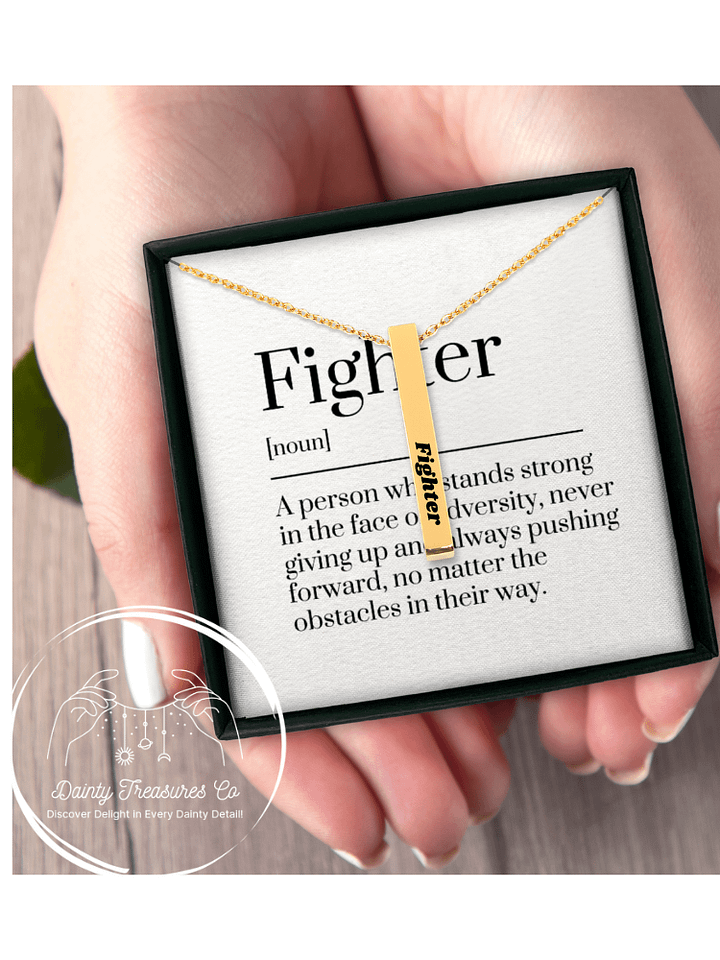 Fighter Pendent Necklace - 3D Bar product image (5)