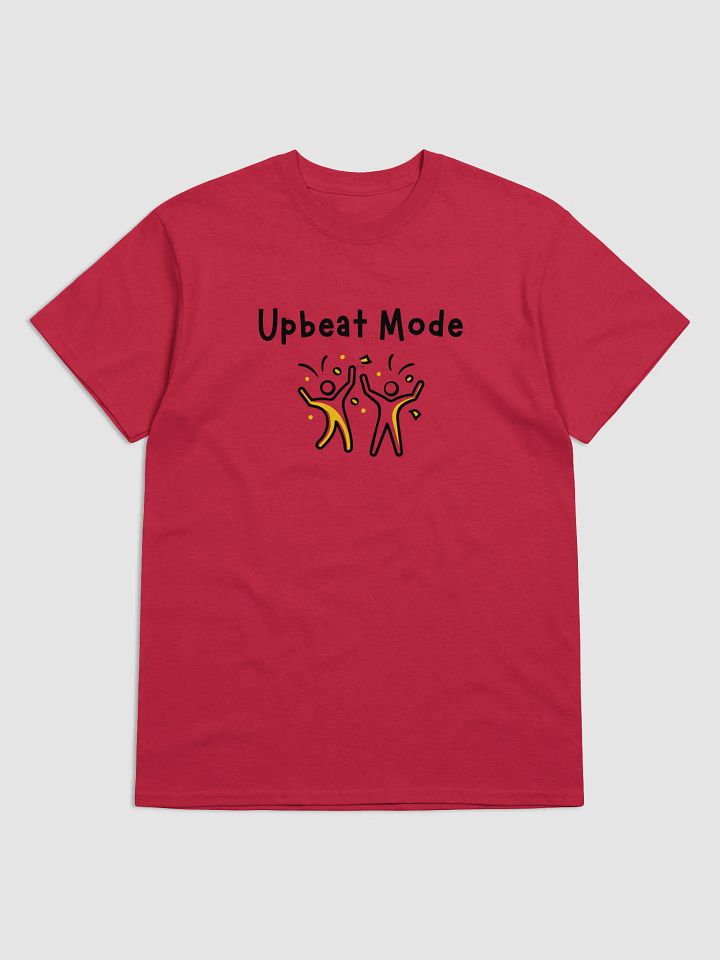 "Upbeat Mode" Unisex Cotton T-Shirt product image (8)