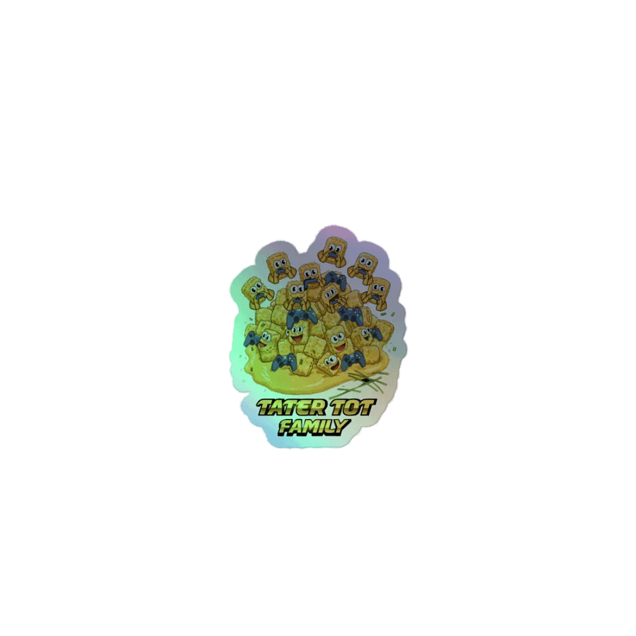 Tater Tot Family Holo Sticker product image (1)