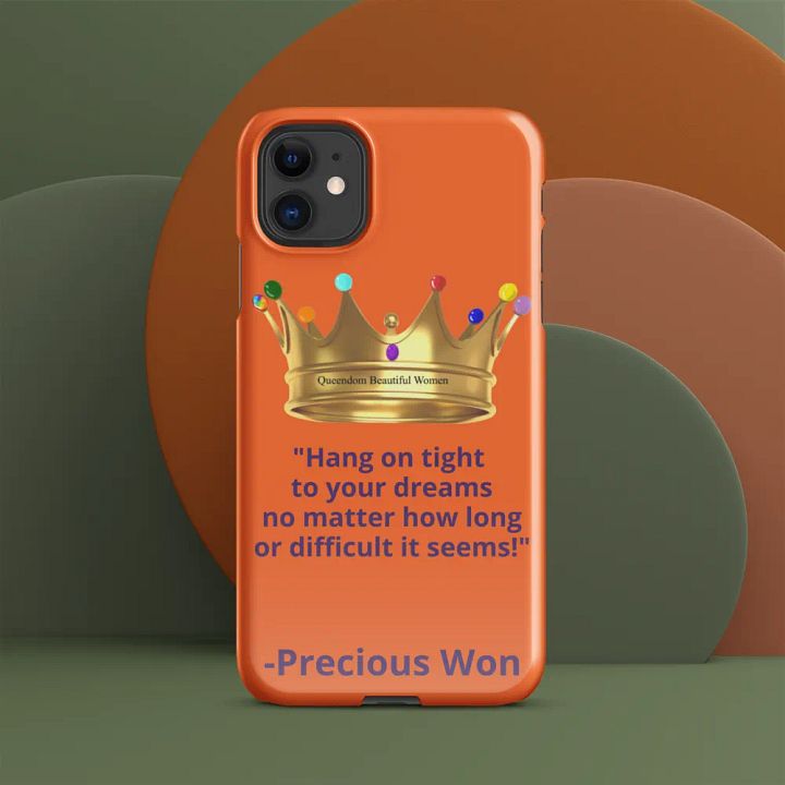 Queendom Beautiful Women iPhone® Snap Case (Orange/Amber) product image (2)