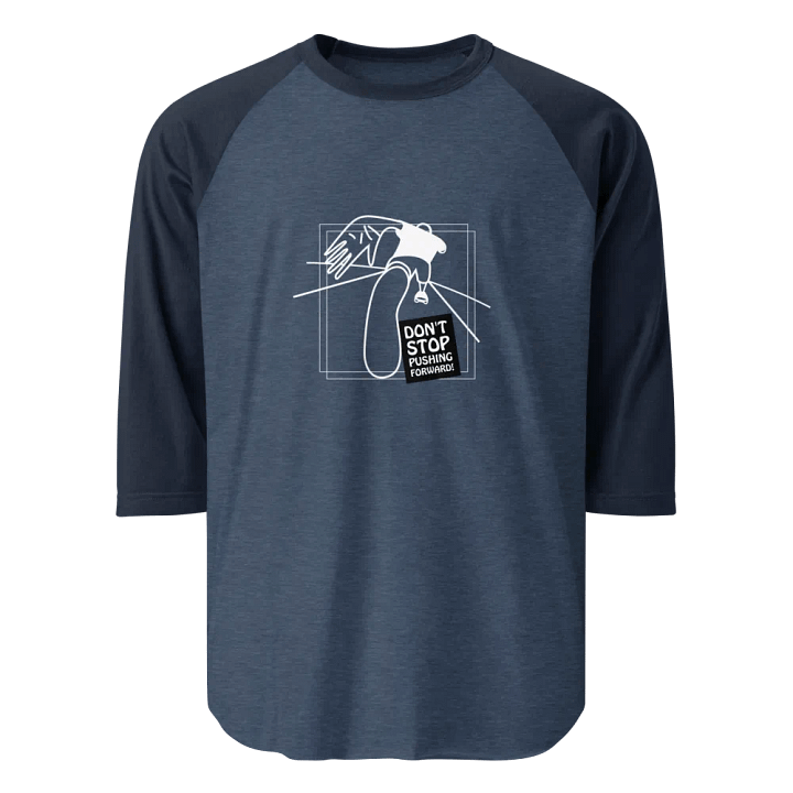 American Style College Raglan Tee - Denim/Navy Blue product image (1)