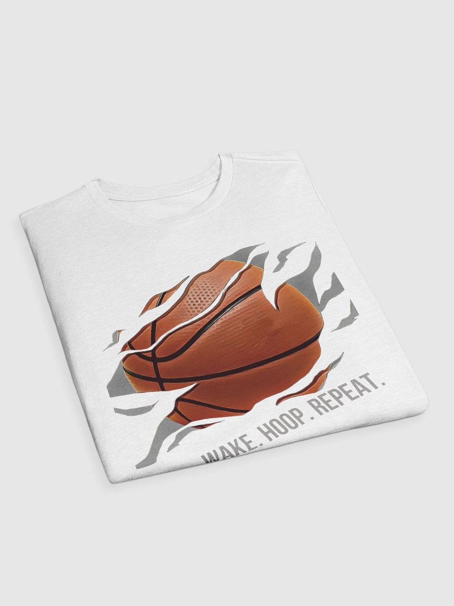 Wake. Hoop. Repeat. Basketball T-Shirt product image (20)