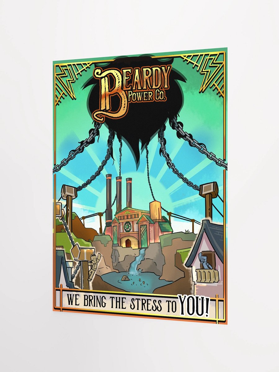 'We bring the stress to YOU!' print (Blue) product image (2)