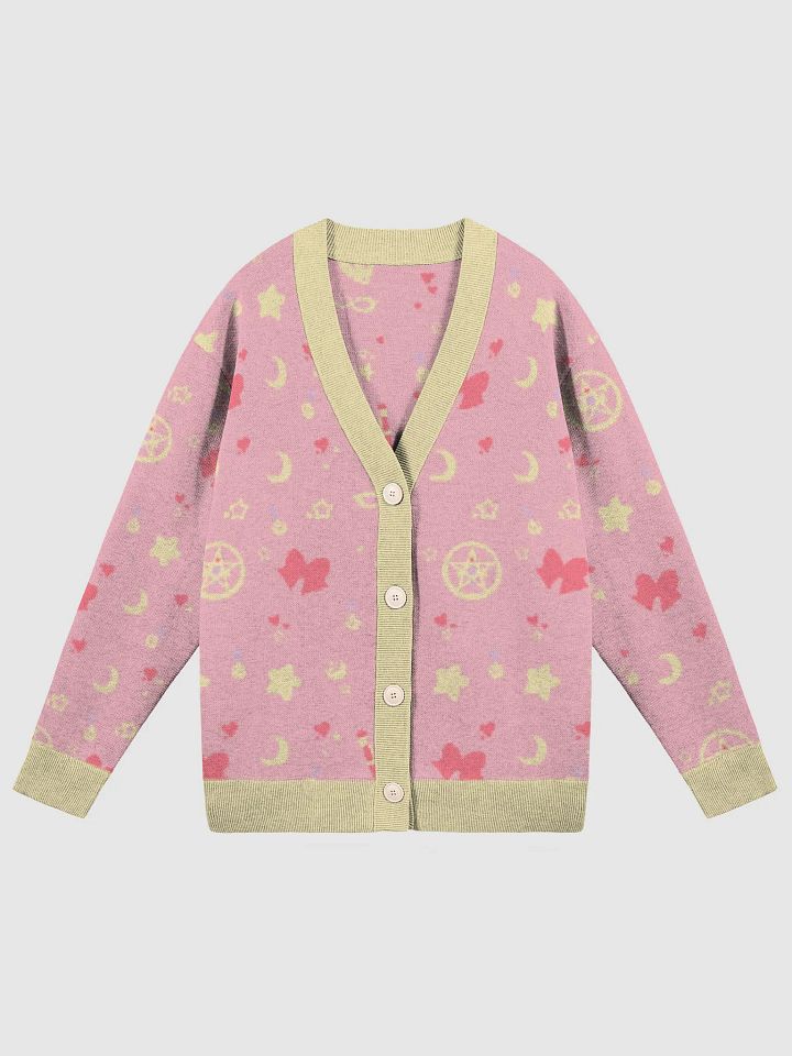 Usagi Make Up! Jacquard Knit Cardigan product image (1)