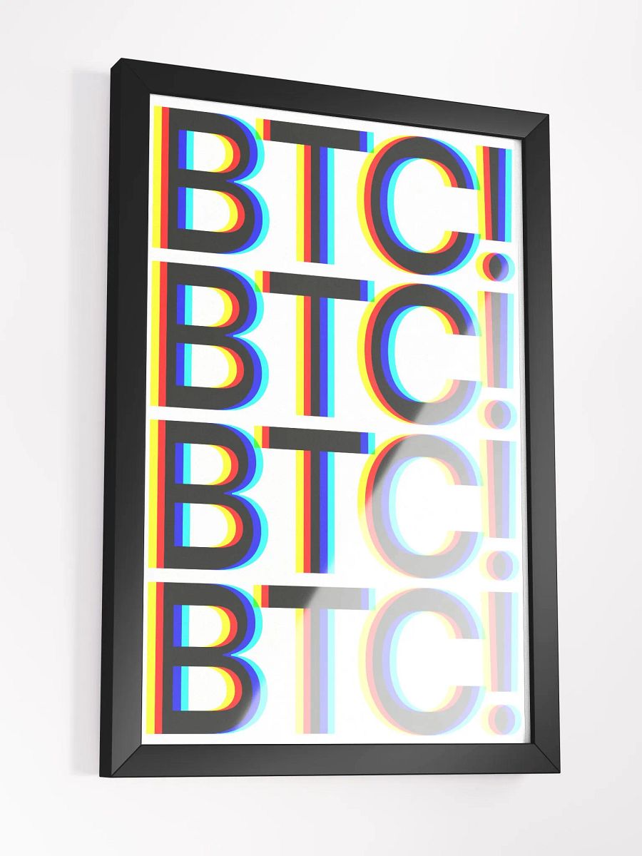BTC! POP POSTER [framed] product image (5)
