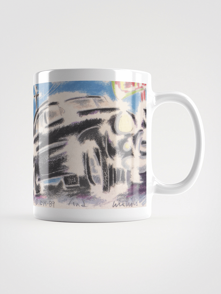 Car 1989 White Glossy Mug product image (1)