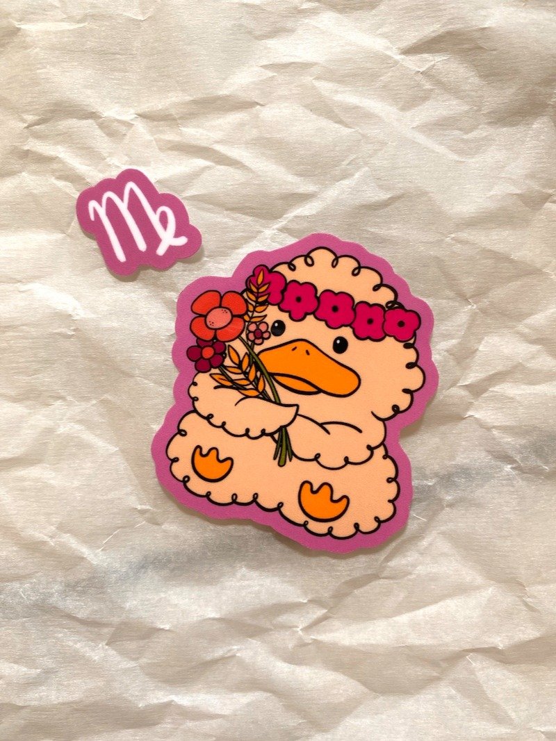 Virgo Duck Sticker product image (2)