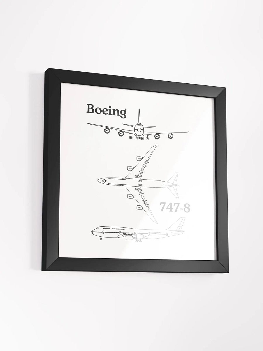 Boeing 747-8 Blueprint Framed Poster product image (3)