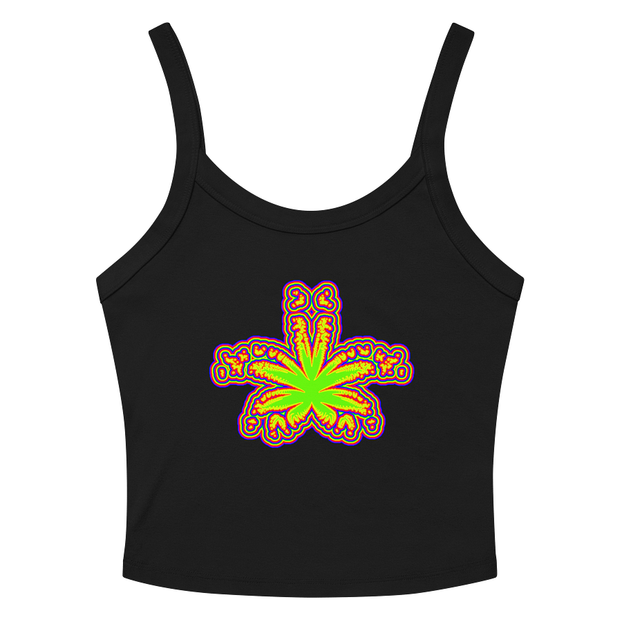 Rainbow Pride Pot Leaf Twisted Tank Top, 420 Cannabis Leaf Clothing product image (2)