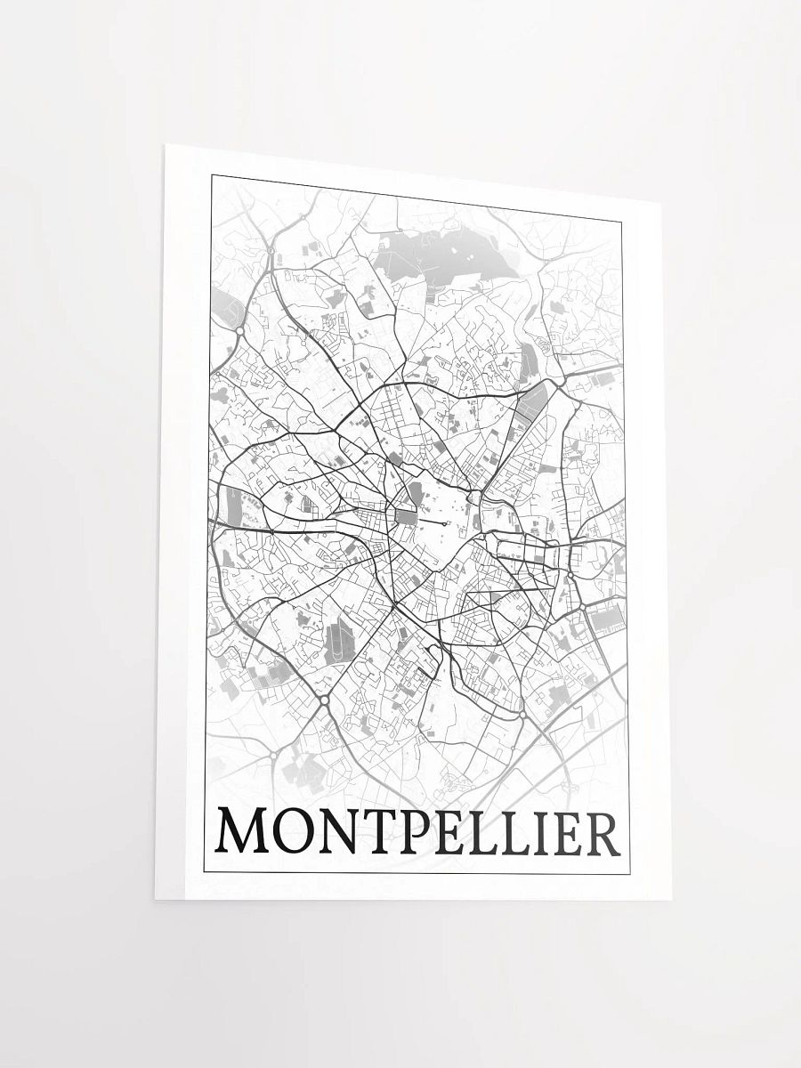 Montpellier, France, city map print product image (12)