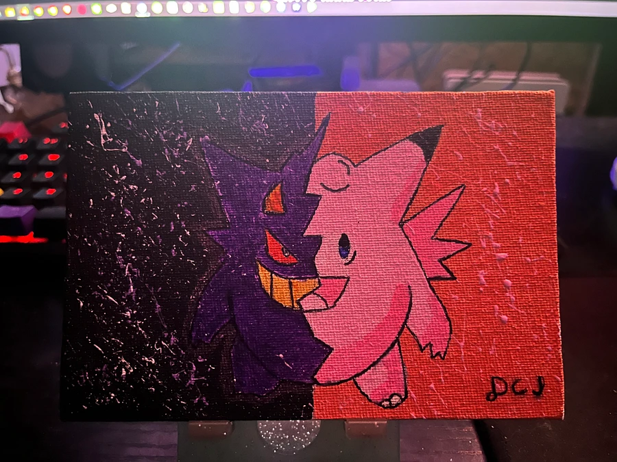 Gengar / Clefable Fusion Painting product image (4)