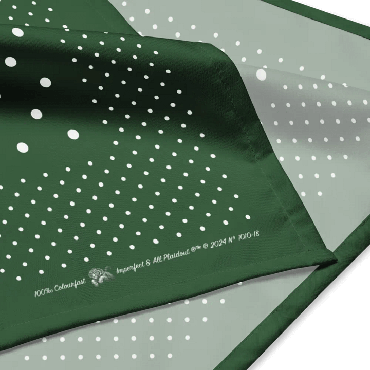 Hunter Green Polka Dot Bandana product image (4)