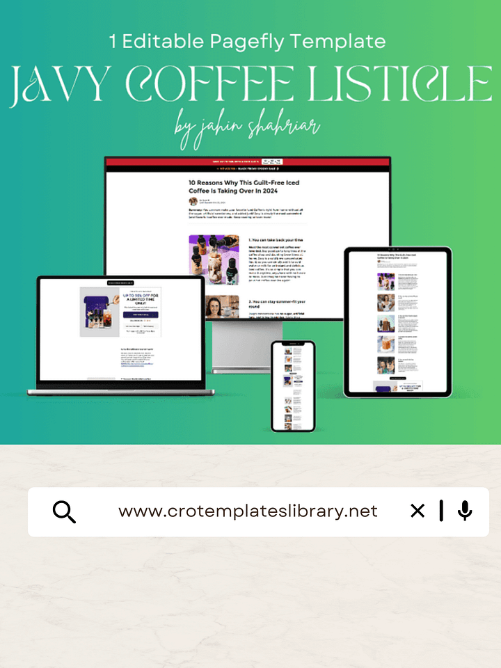 Javy Coffee Listicle Template product image (1)