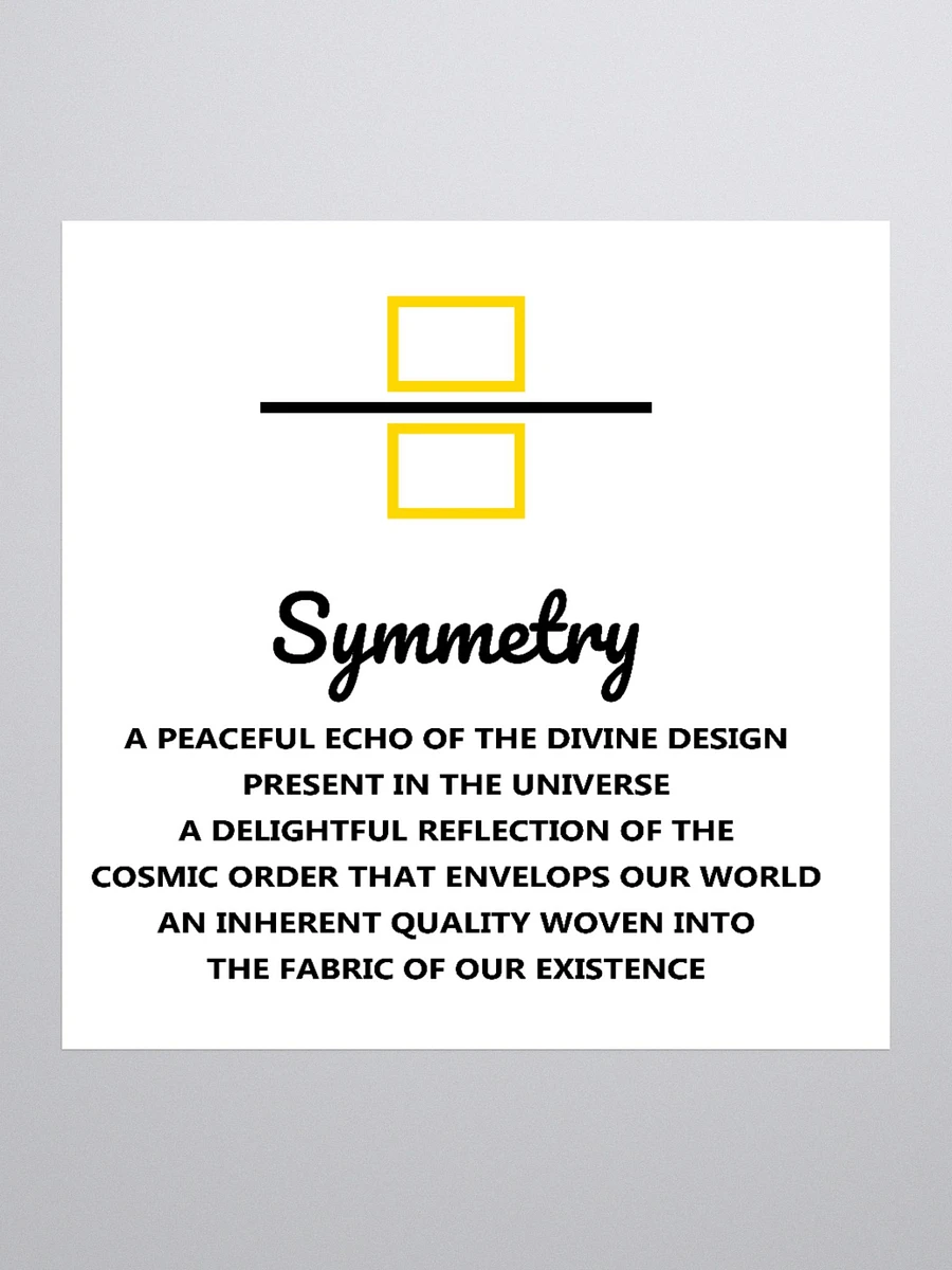 Symmetry Sticker - yellow line product image (4)