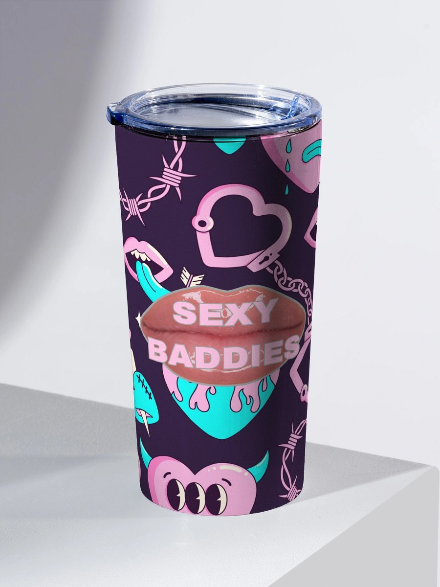 Glossy SexyBaddies Lips Stainless Steel Tumbler product image (2)