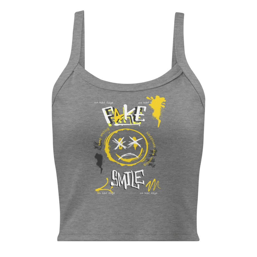 Fake Smile | Bella+Canvas Micro-Rib Tank Top product image (3)