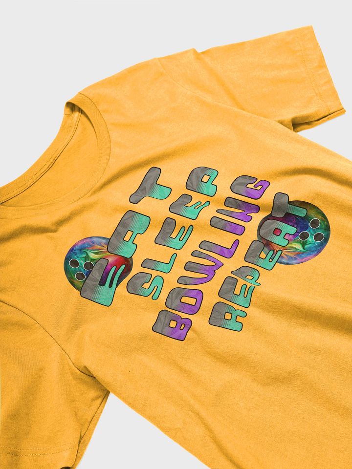 Eat Sleep Bowling Repeat Angle 3D Gradient Bliss T-Shirt product image (32)