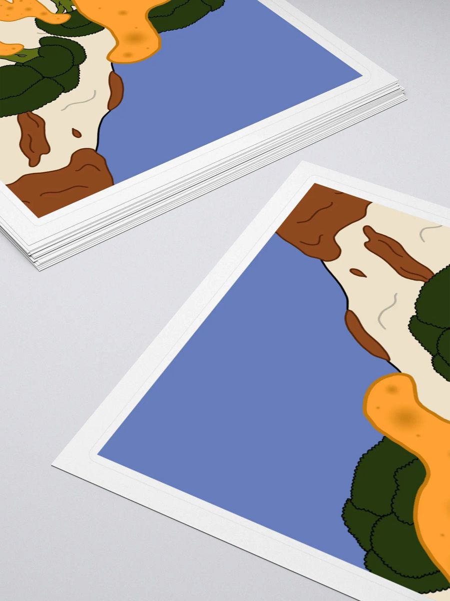Landscape dino nug sticker product image (12)