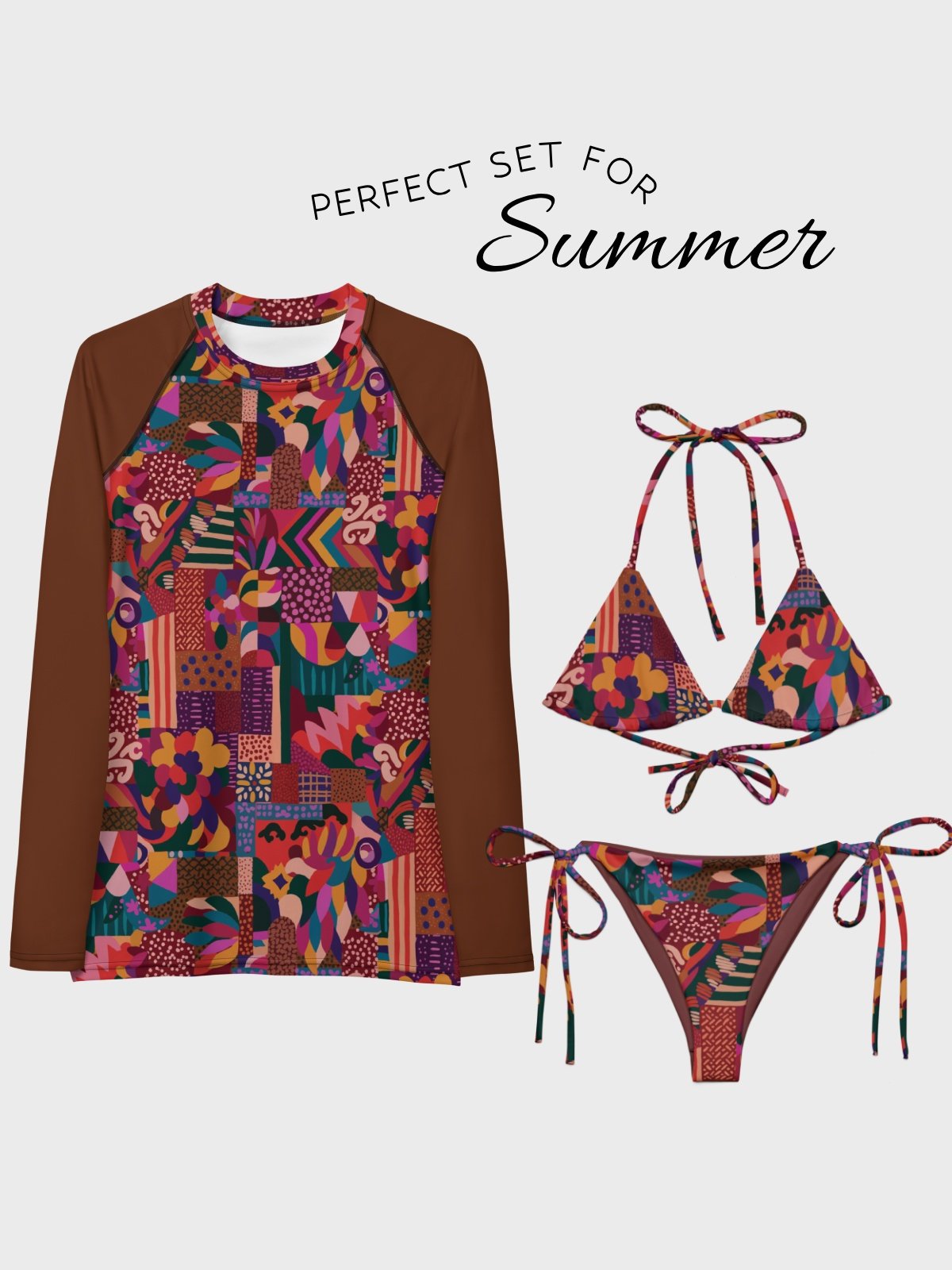 Rash Guard "Abstract African Ethnic Pattern" product image (2)