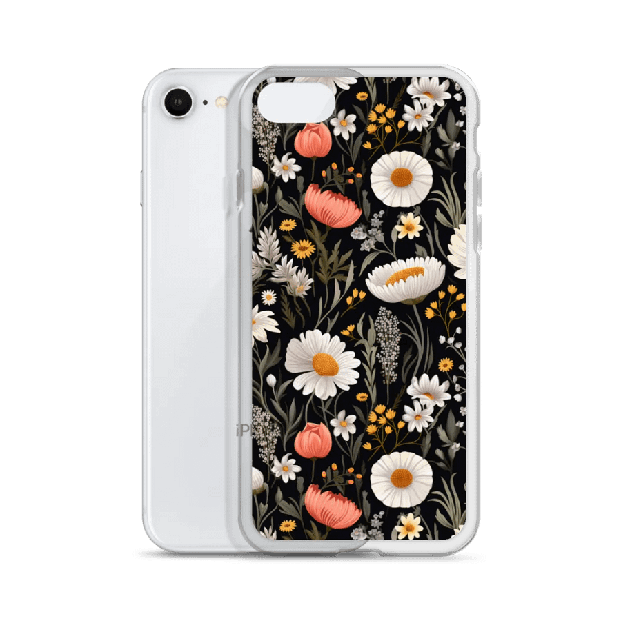 Blossom Elegance: Noir Garden Clear iPhone® Case product image (2)