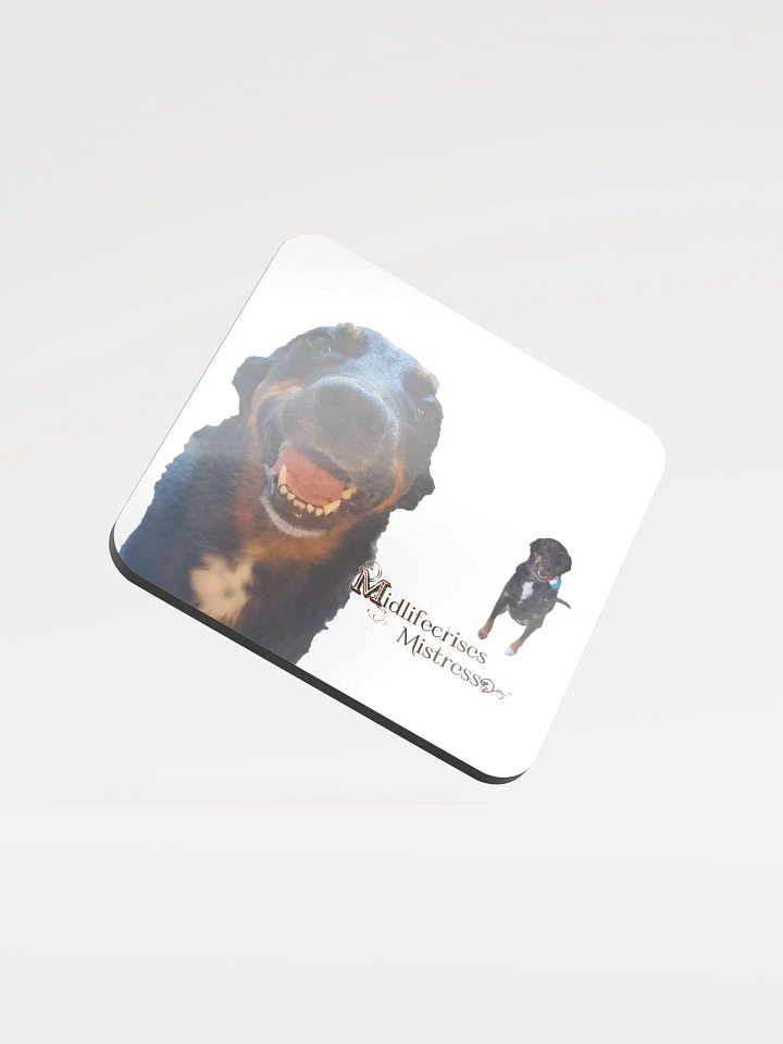 Whimsical Canine Duo Cork Coaster product image (1)