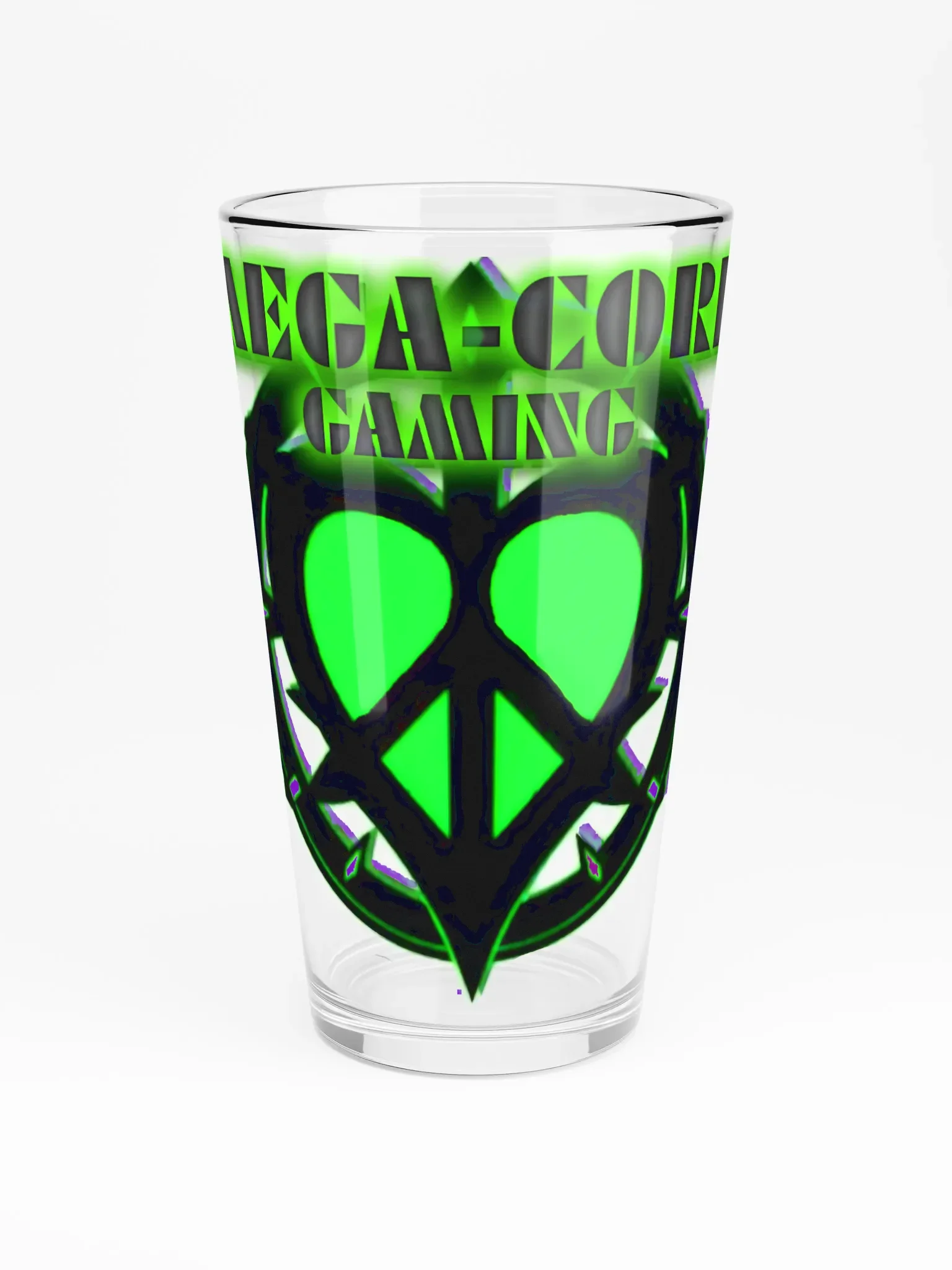 Neon Heart Gaming Shaker Pint Glass product image (3)