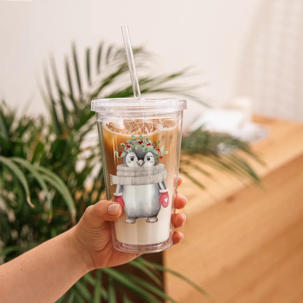 Festive Penguin Party Double Wall Tumbler product image (3)