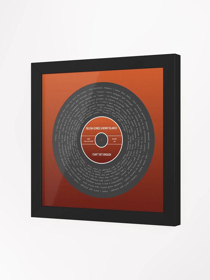 SELENA GOMEZ & BENNY BLANCO - I CAN'T GET ENOUGH VINYL POSTER product image (17)