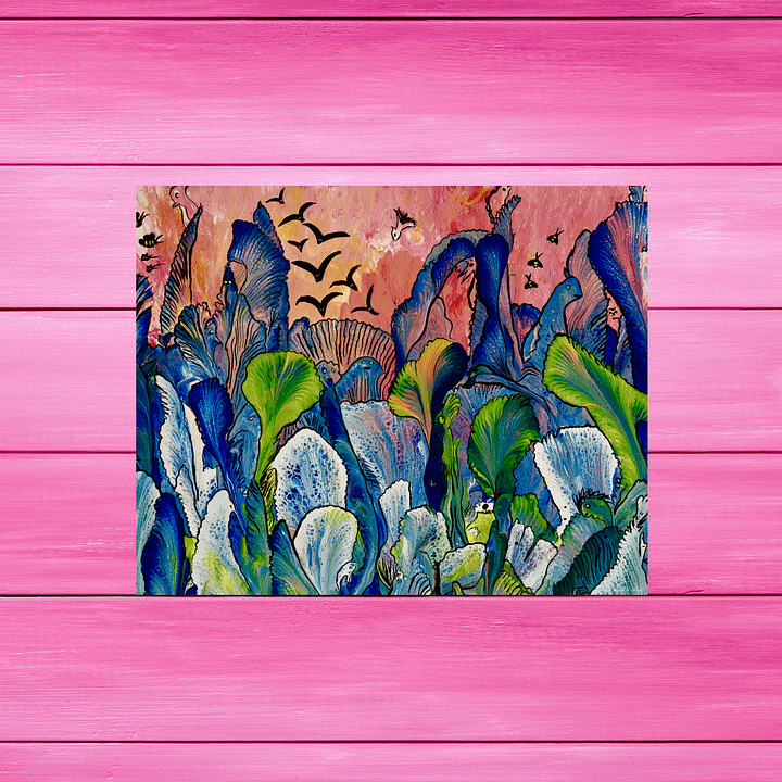Floral Under the Sunset Sky | Art Print product image (2)