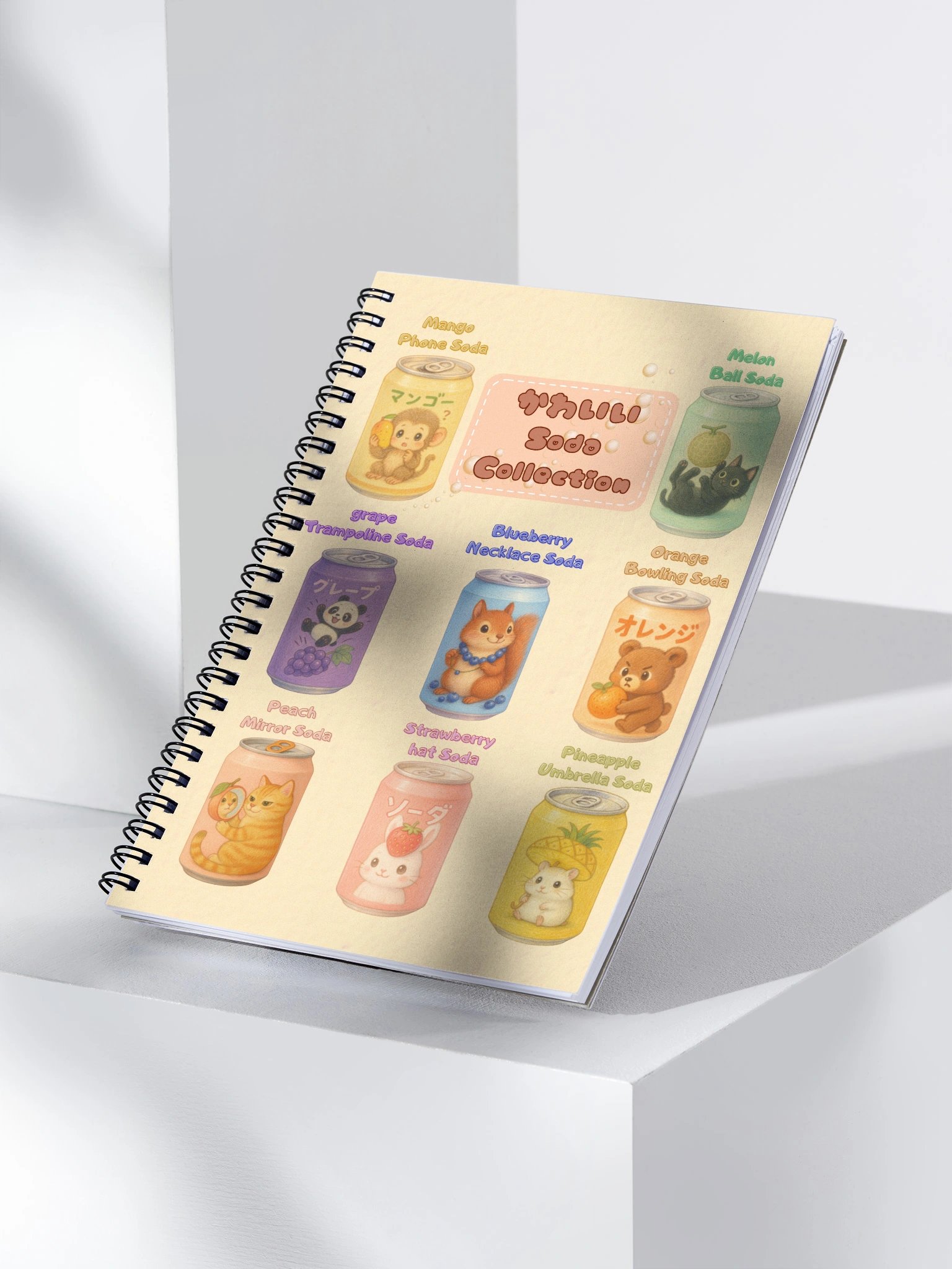 Kawaii Soda Can Collection Spiral Notebook product image (3)