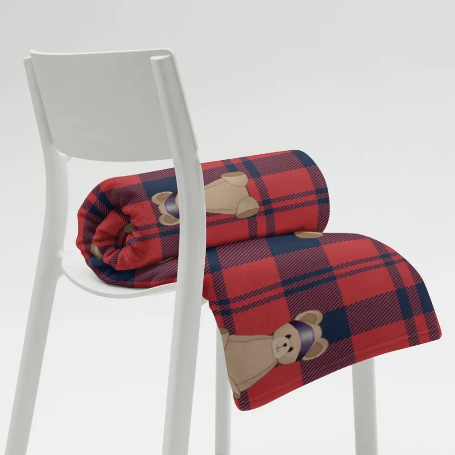 Plaid Bear Blanket product image (8)