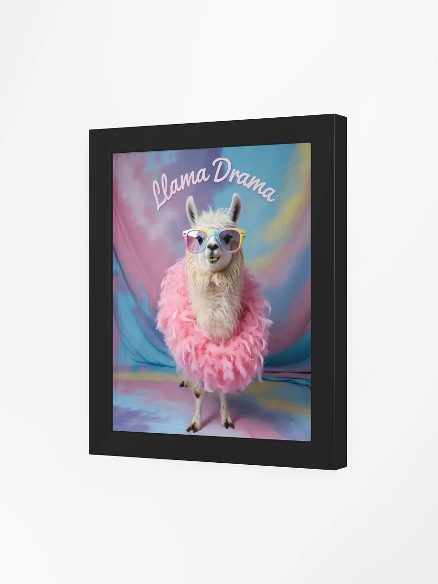 Llama Drama Queen, Framed Poster product image (4)