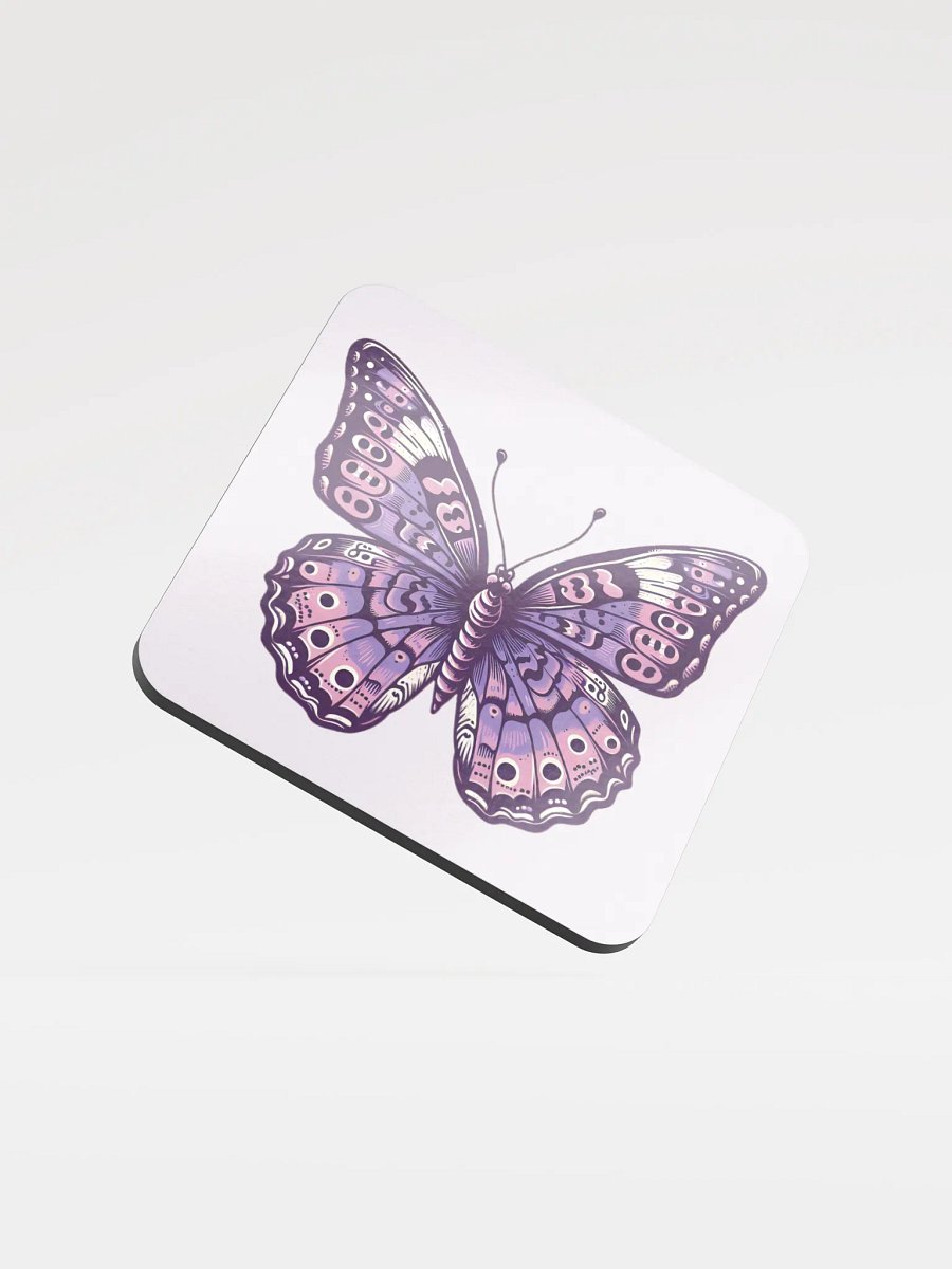Purple Emperor Butterfly Cork Coaster product image (2)
