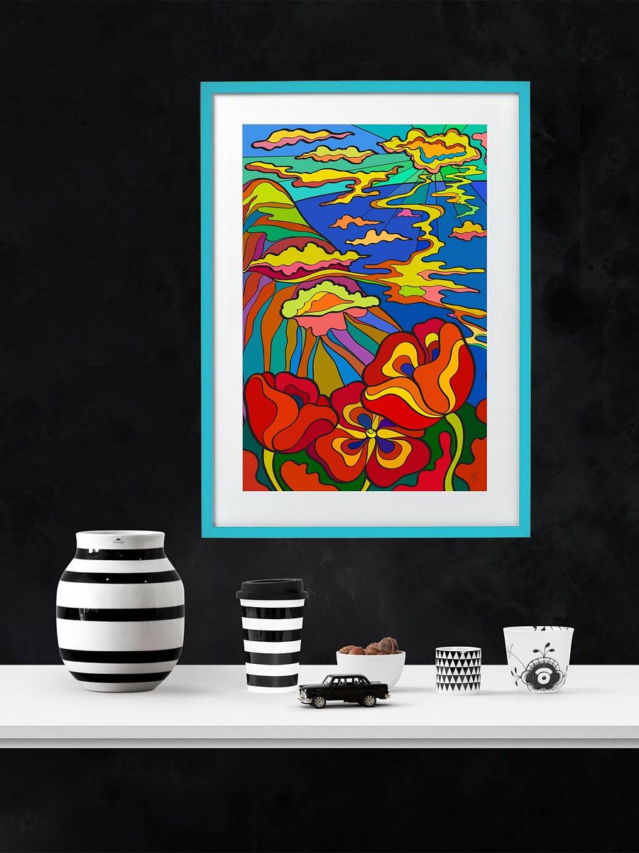 Vibrant Swirls and Blooms Poster - Bay and Poppies product image (13)