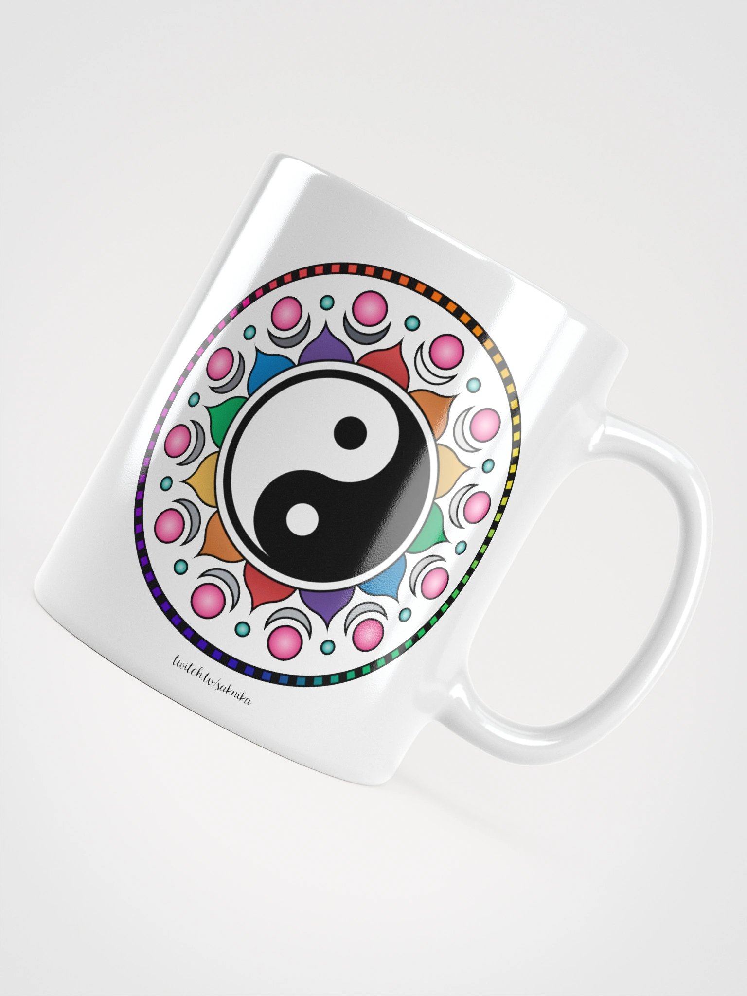 Yin Yang Mandala Mug - White product image (11)