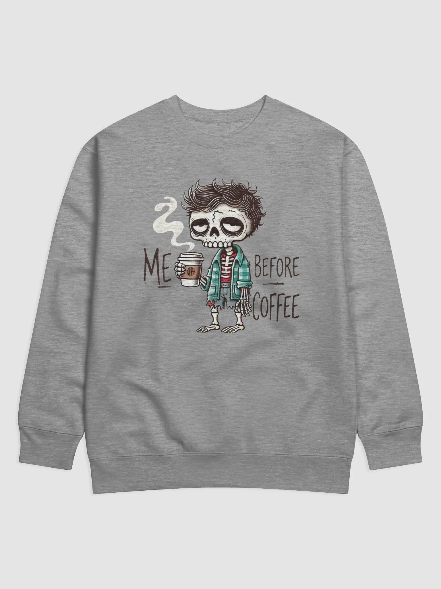 Me Before Coffee - Zombie Dude Sweatshirt product image (1)
