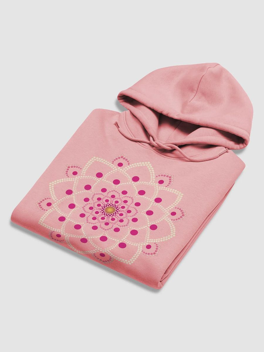 Simple Pink Dot Mandala Unisex Eco Hoodie product image (12)