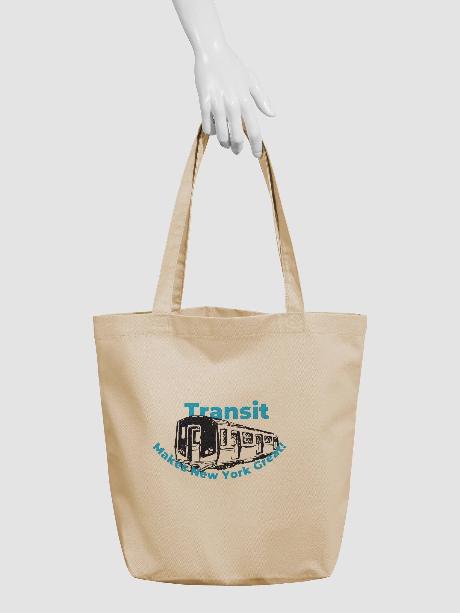 "Transit Makes New York Great" Eco-Friendly Tote Bag product image (3)