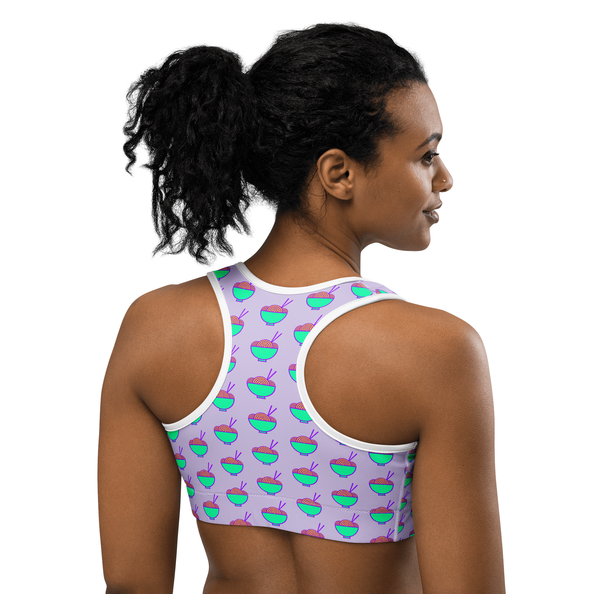Noodle Crew Sports Bra! (Purple) product image (4)