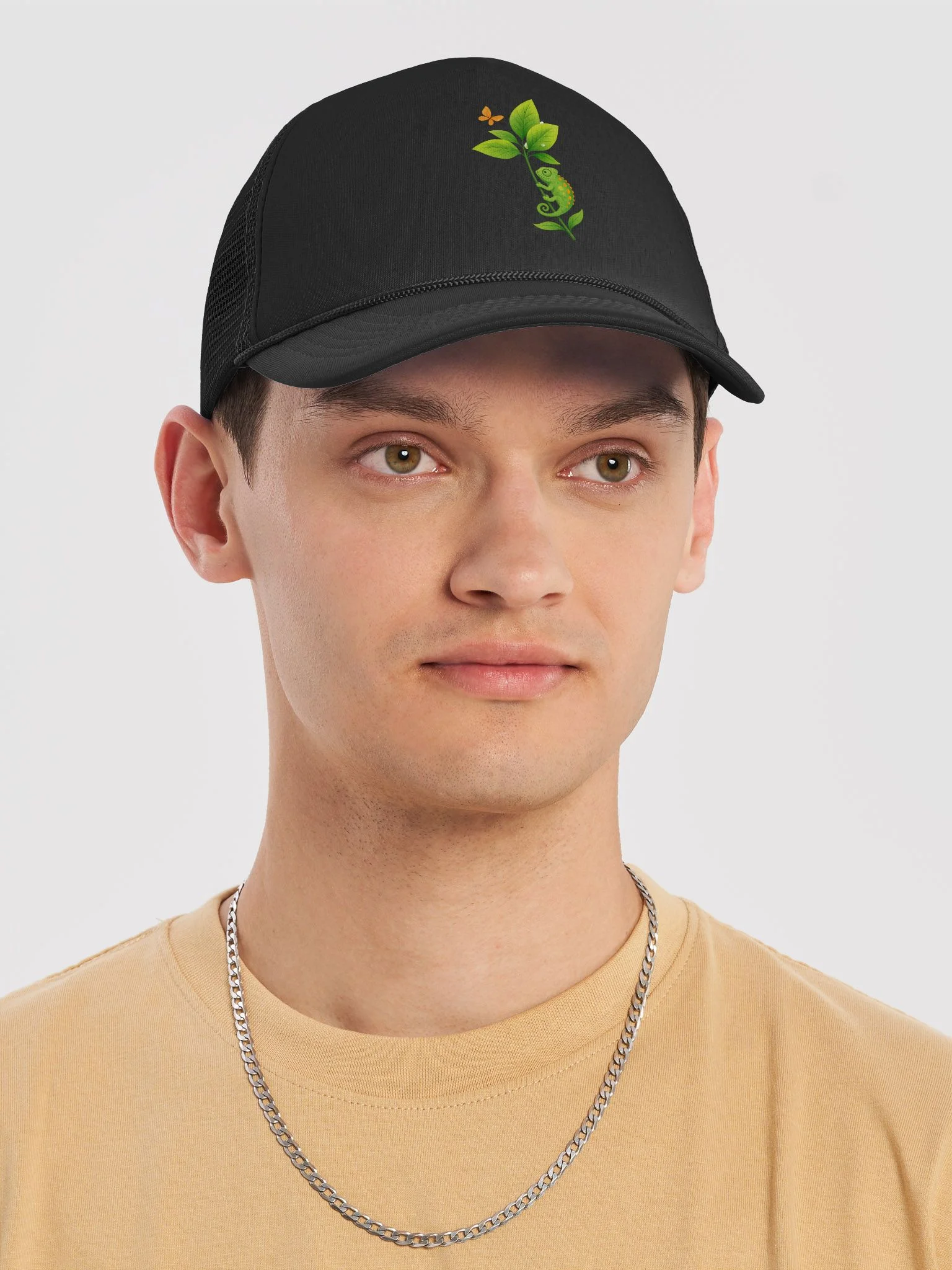 Chameleon Charm Foam Trucker Hat product image (5)