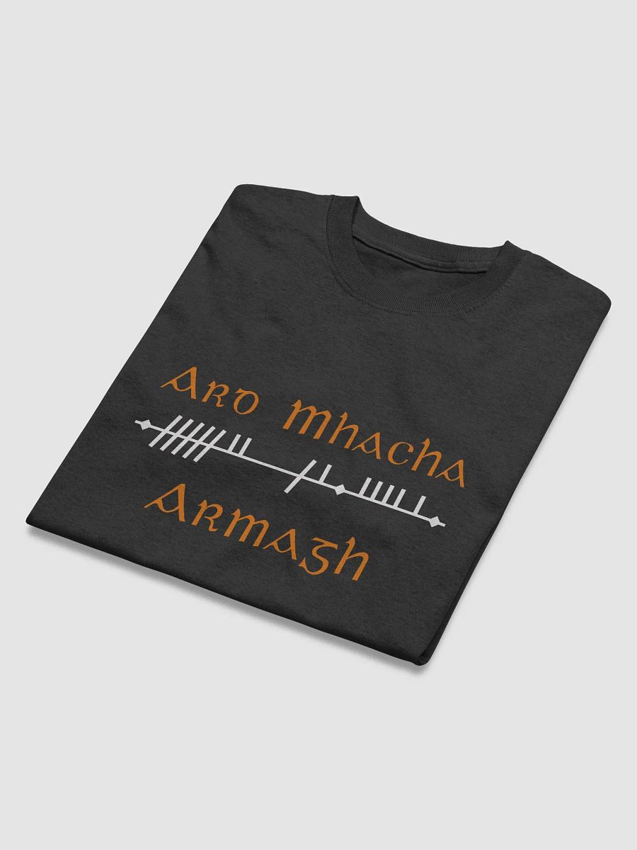 Armagh/Ard Mhacha Scholastic style Ogham printed T-shirt product image (4)
