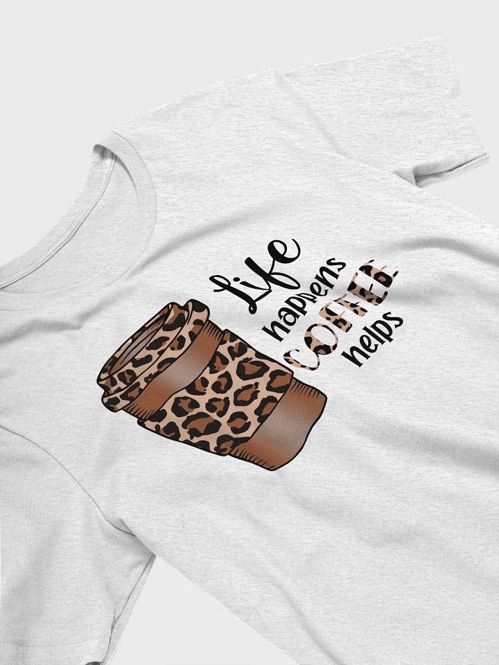 Leopard Print Coffee Helps T-Shirt product image (2)