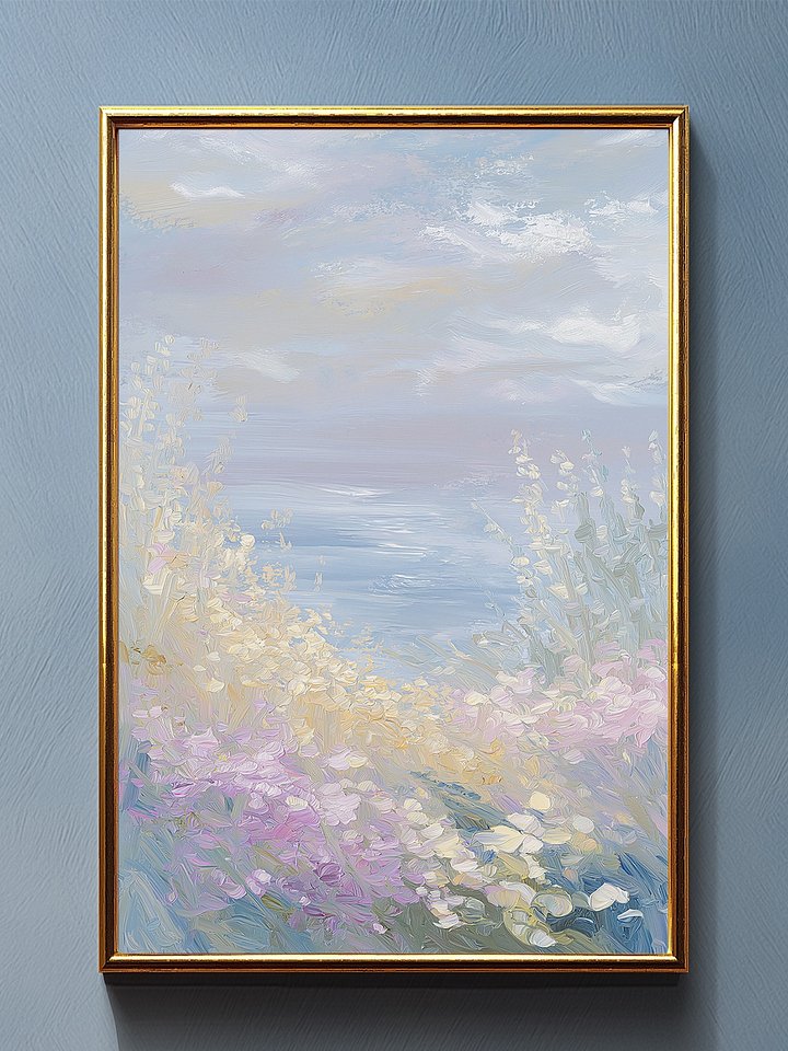 Pastel Coast Art Print product image (1)
