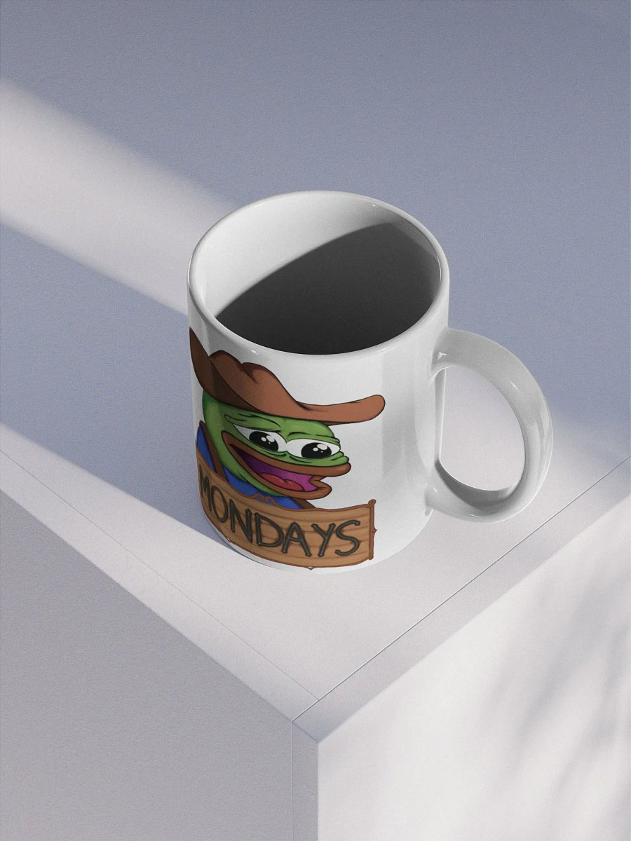 FeelsMan Mondays - Left Handed White Glossy Mug (EU/US) product image (3)
