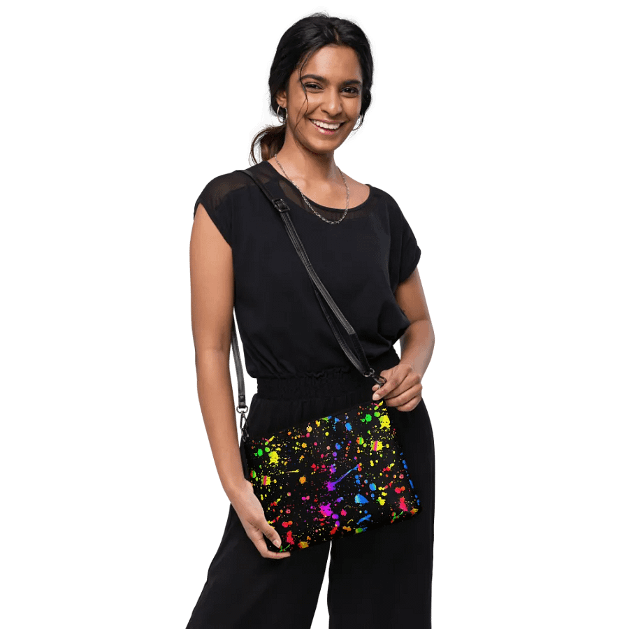 Neon Splatter Burst Crossbody Bag product image (10)