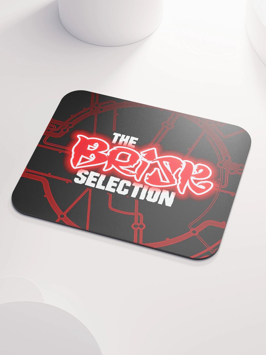 The Brisk Selection Classic Mouse Mat Neon Red Logo product image (2)