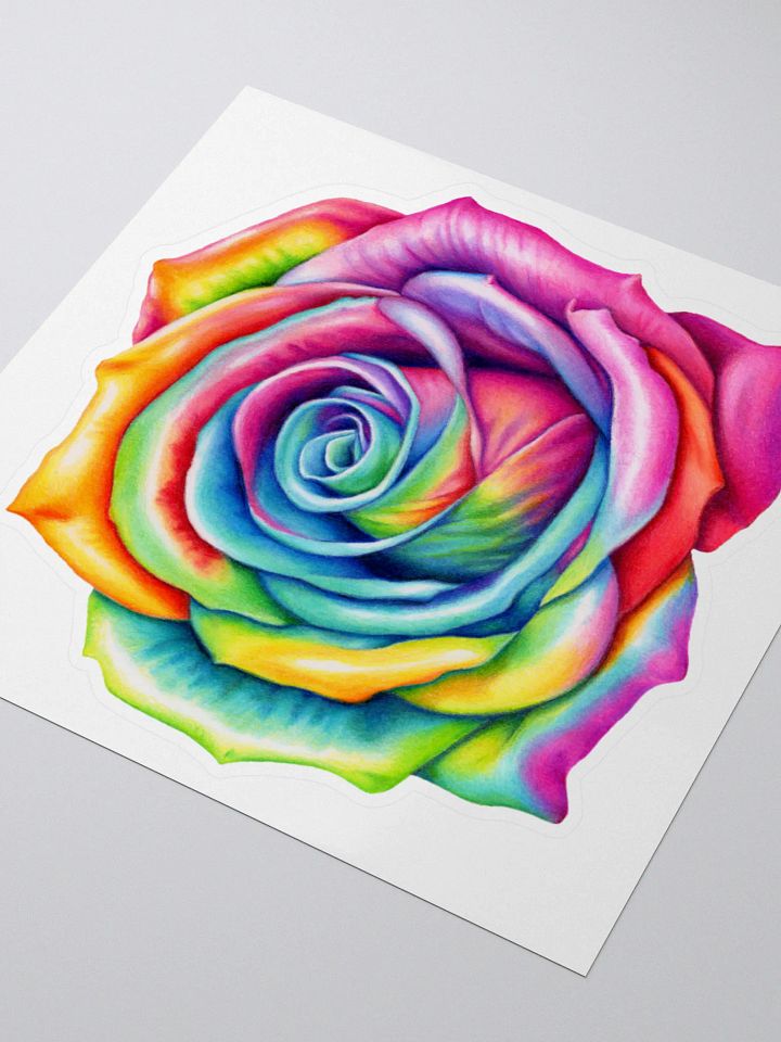 Rainbow Rose Sticker product image (2)